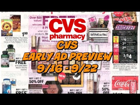 CVS SUPER-EARLY AD PREVIEW 9/16 – 9/22 | Coupons to PRINT for Deals!