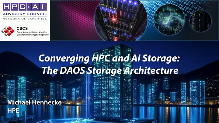2025 Swiss Conference:  Converging HPC and AI Storage: The DAOS Storage Architecture