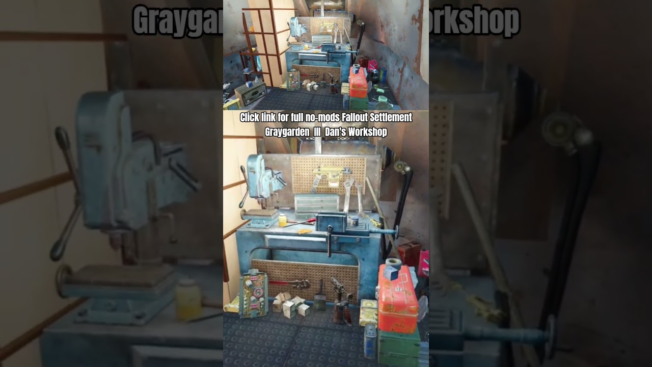 Dan's Fans Workshop at Graygarden II no mods Fallout 4 Settlement