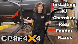 Installing XJ Cherokee Rear Fender Flares!