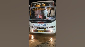Accident while Reversing b/w 2 APSRTC Buses #shorts