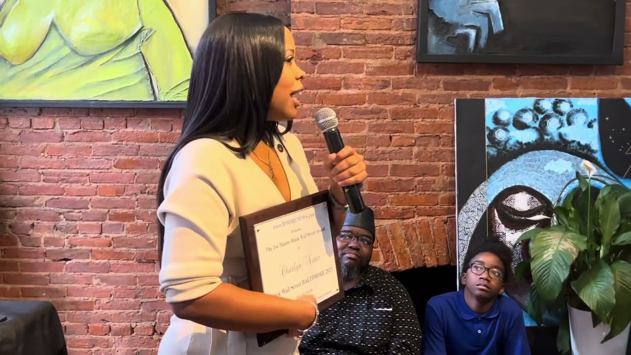 Charlyn Nater, Interim Main Streets Director, recognized with Joe Manns Black Wall Street Award