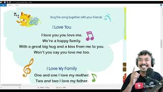 i love you , lagu buku bahasa inggris kelas 1 kurikulum merdeka hal 104