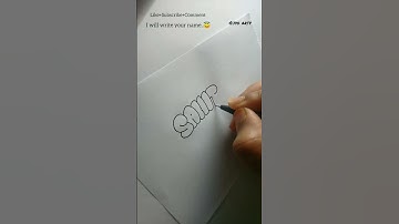 How to write SAHITHI in bubble letters #shorts #fyp #tutorial