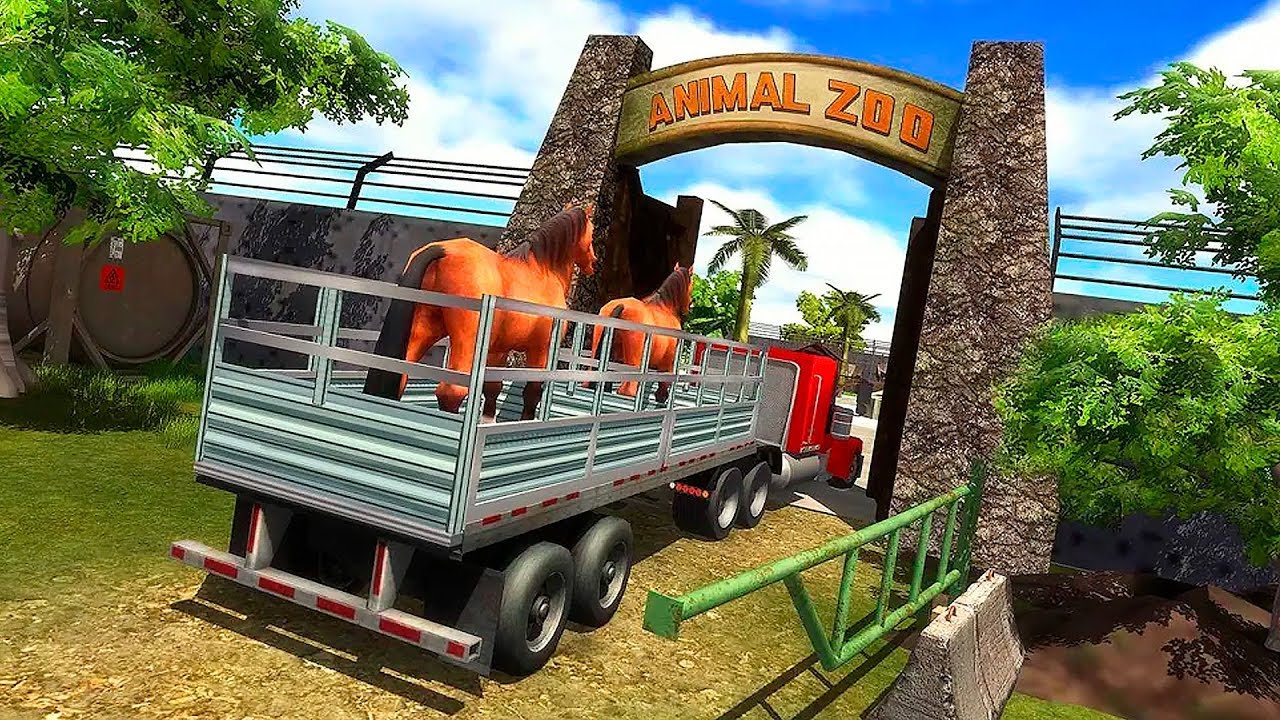 Zoo Animals Transporter Truck Driving Game Gameplay
