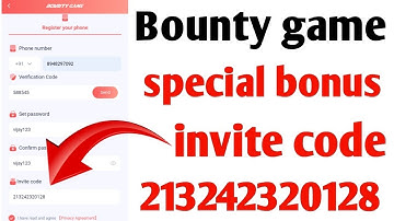 💸bounty game invite code/bounty game ka invite code/bounty game ragister kaise kare/bounty game code