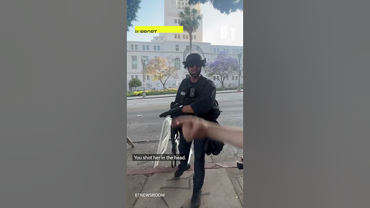 Protester Shot in Head with Rubber Bullet by LA Riot Police