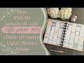 Plan With Me: January 18-24th in Lights Planner Action Happy Planner Inserts