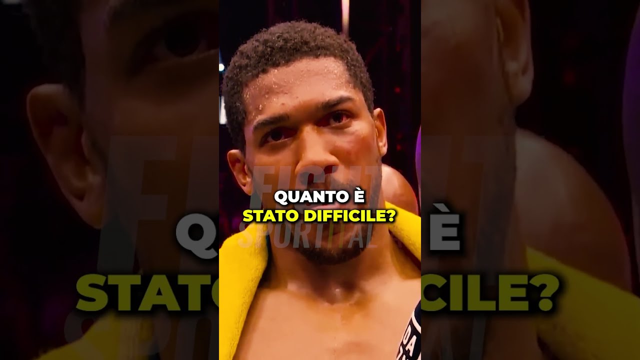 ANTHONY JOSHUA si EMOZIONA parlando della sua ultima vittoria ❤️