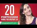 20 Portuguese Words for Everyday Life - Basic Vocabulary #1