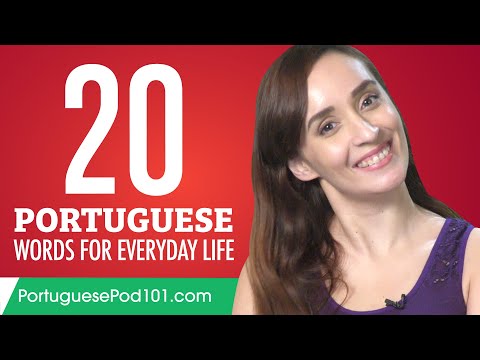 20 Portuguese Words for Everyday Life - Basic Vocabulary #1
