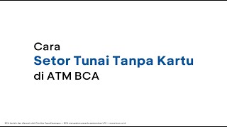 Cara Setor Tunai di ATM BCA Tanpa Kartu menggunakan BCA mobile
