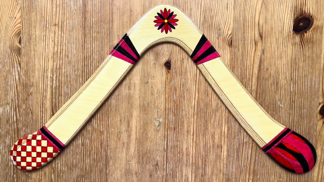 Herb Smith Clairmonte boomerang plywood replica made by Peter Grisdale