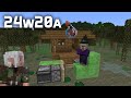 News in snapshot 24w20a massive redstone farming change new piston sounds