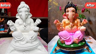 Best Bal Ganesha idol Painting By Shreesaptasrungi Shree Ganesh Kala Mandir | Mumbai Cha Ganpati