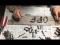 小枝のチップで文字作り