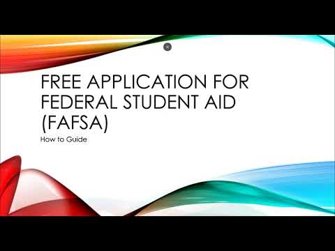 Completing the FAFSA (SSC Welcome Center)