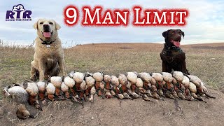 45 Minute 9 Man Limit - Kansas Duck Hunting 2021