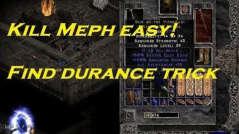EASY Trick to FIND and KILL MEPHISTO! Durance of Hate level 3 - D2 - Diablo 2