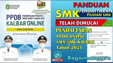 Cara Pendaftaran PPDB Online #SMK Kalbar 2021 dengan HP Android |Tutorial Lengkap Terbaru SIAPESIBOK