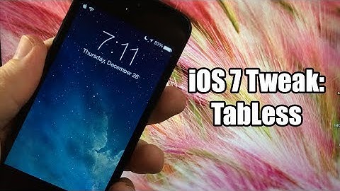 iOS 7 Jailbreak Tweaks: TabLess - FREE