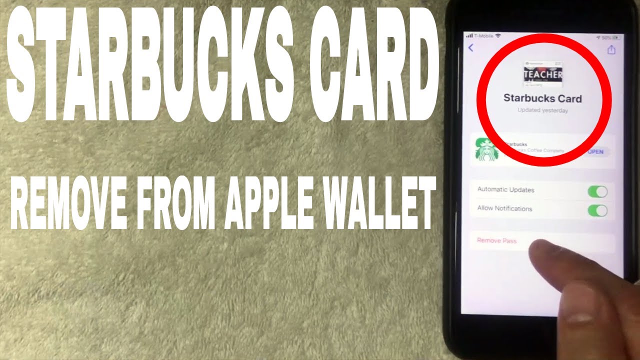 ✅  How To Remove Starbucks Gift Card From Apple Wallet 🔴 - YouTube