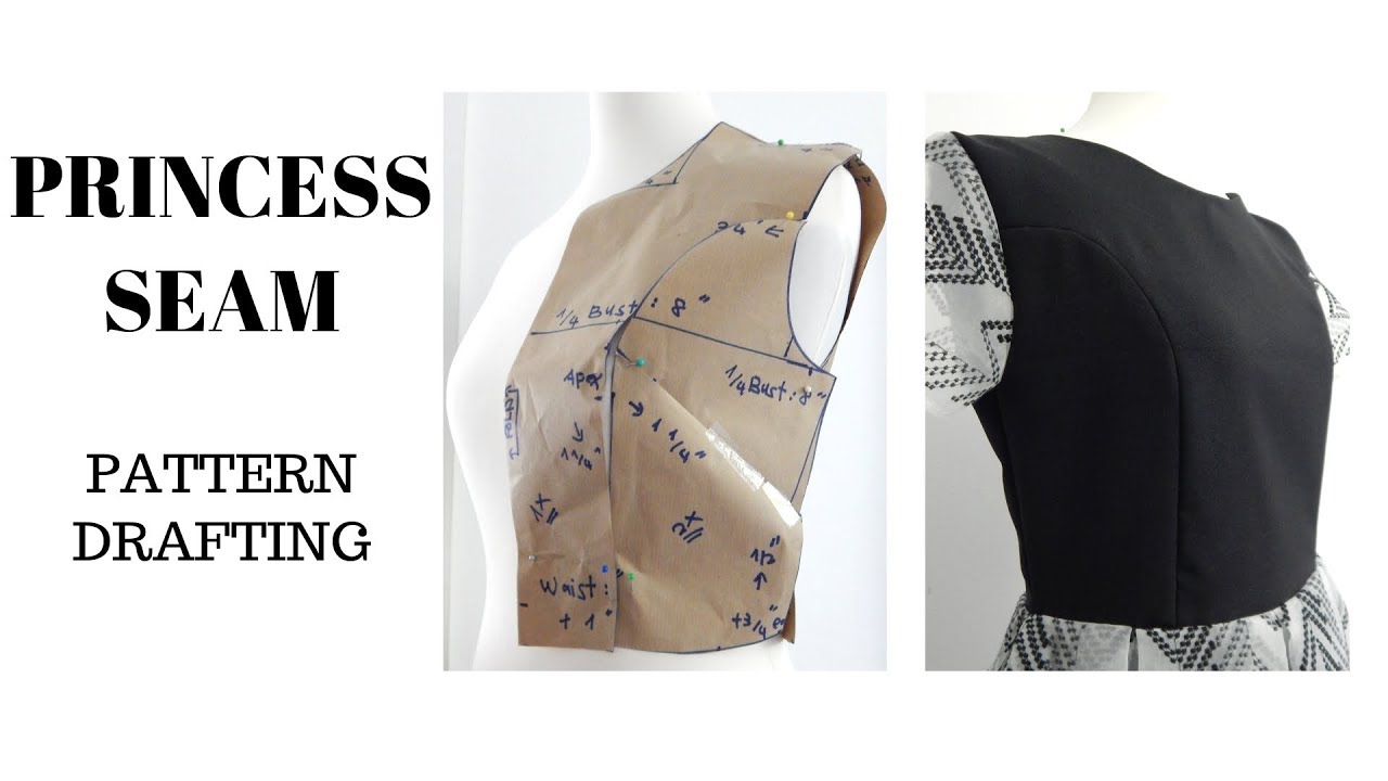 How to Draft Pattern  Princess Seam Bodice 