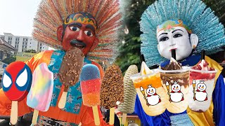 LUCU! ONDEL ONDEL BETAWI MAKAN SEMUA JENIS ES KRIM PART 4, KELUAR UPIN IPIN DAN SPIDERMAN JOGET