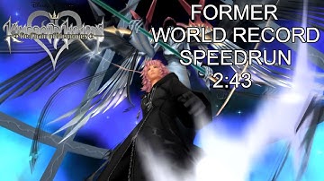 KH RE: COM [Proud Mode] Final Marluxia Speedrun 2:43 [FORMER WORLD RECORD]