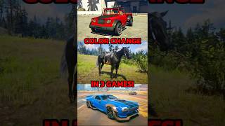 🤩Car Color Change in GTA 5 VS RDR2 VS Cyberpunk 2077!