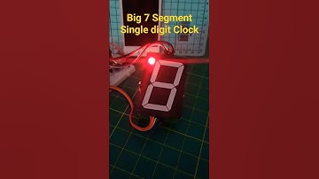 Single Digit Clock! Ultra large 7 segment display!