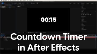 Countdown Timer in After Effects #aftereffects #aftereffectstutorial #timer