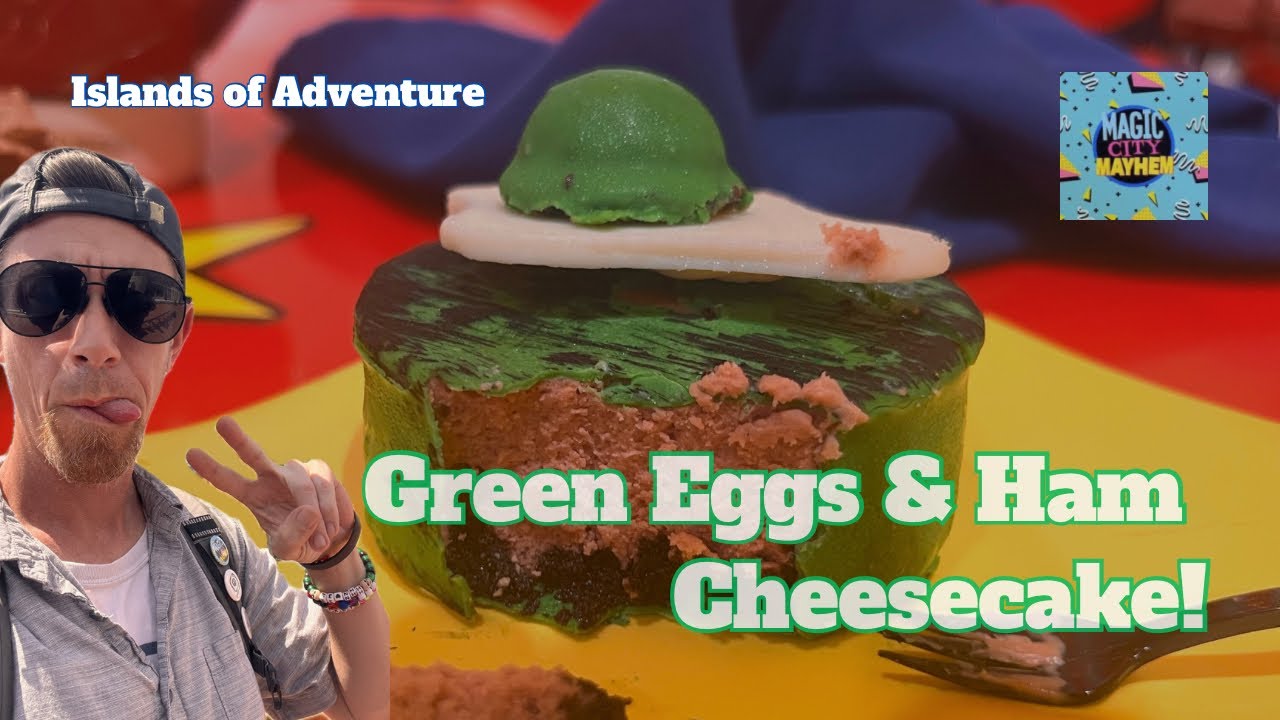 Green Eggs and Ham Cheesecake from Islands of Adventure