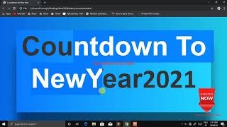 Creative New Year Countdown using HTML CSS JS | Easy Computer Science Classes