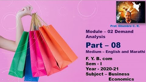 F  Y  B  com Sem  Ist  Module  02 Part 08      Demand AnalysisSubject – Business Economics