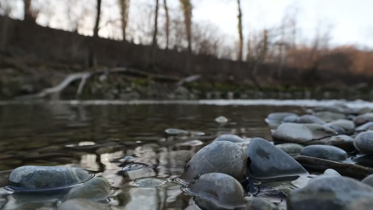 Peaceful Mountain River – 12 Hours of Soothing Water Sounds for Sleep in 4K Ultra HD