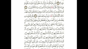 سورة النور من ٢٨ إلى ٣١ مكررة