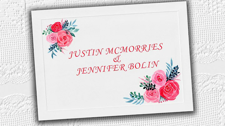 Justin McMorries and Jennifer Bolin Wedding