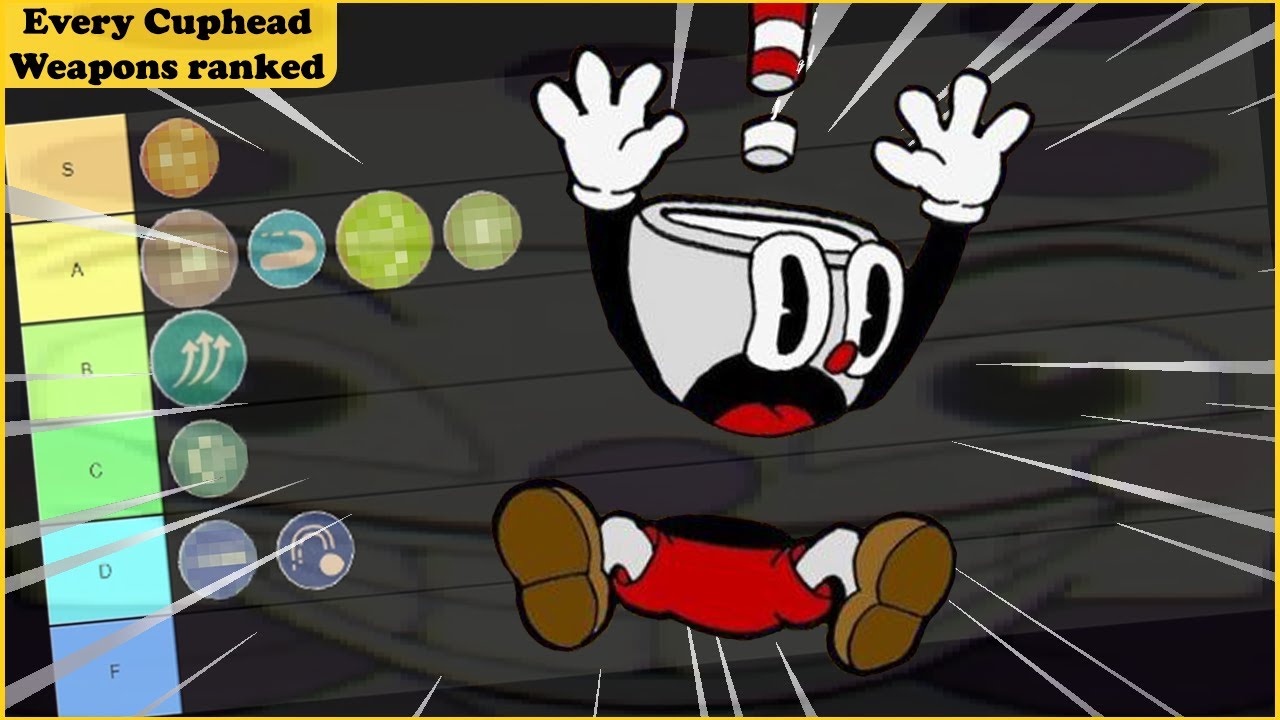 Cuphead weapons ranked YouTube