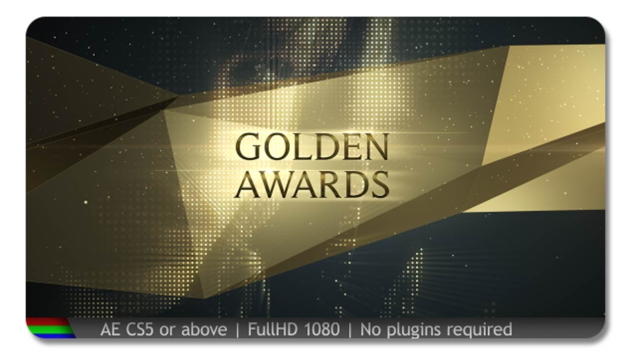 Awards Golden Show After Effects template YouTube