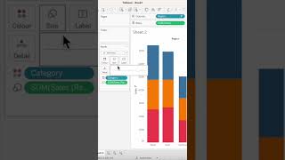 #tableau - proportional stacked bar chart