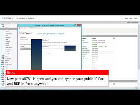 How to setup port forward on a Dell SonicWALL Firewall | The easy way