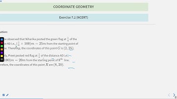 Coordinate Geometry Exercise: 7.2(NCERT) #SATHEE_ENGG #swayamprabha #engineeringexams