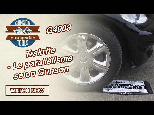 Pack Réglage Parallélisme Laser Trackace + Niveau à bulle carrossage Gunson  + Barre de réglage GUNSON Trakrite