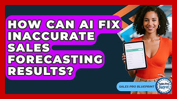 How Can AI Fix Inaccurate Sales Forecasting Results? - Sales Pro Blueprint