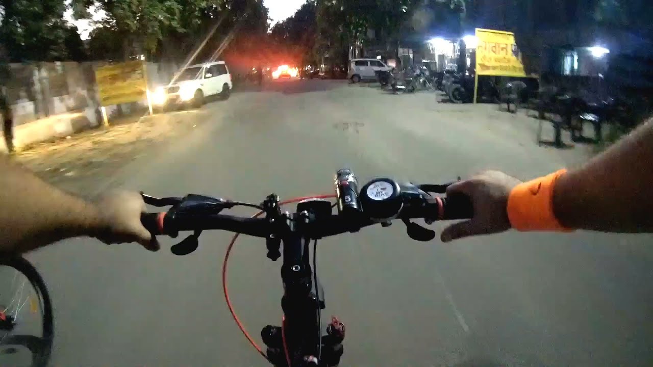 Action Cam Shots Taken On Bicycle | Day & Nights Hyperlapse Shot On Bicycle.