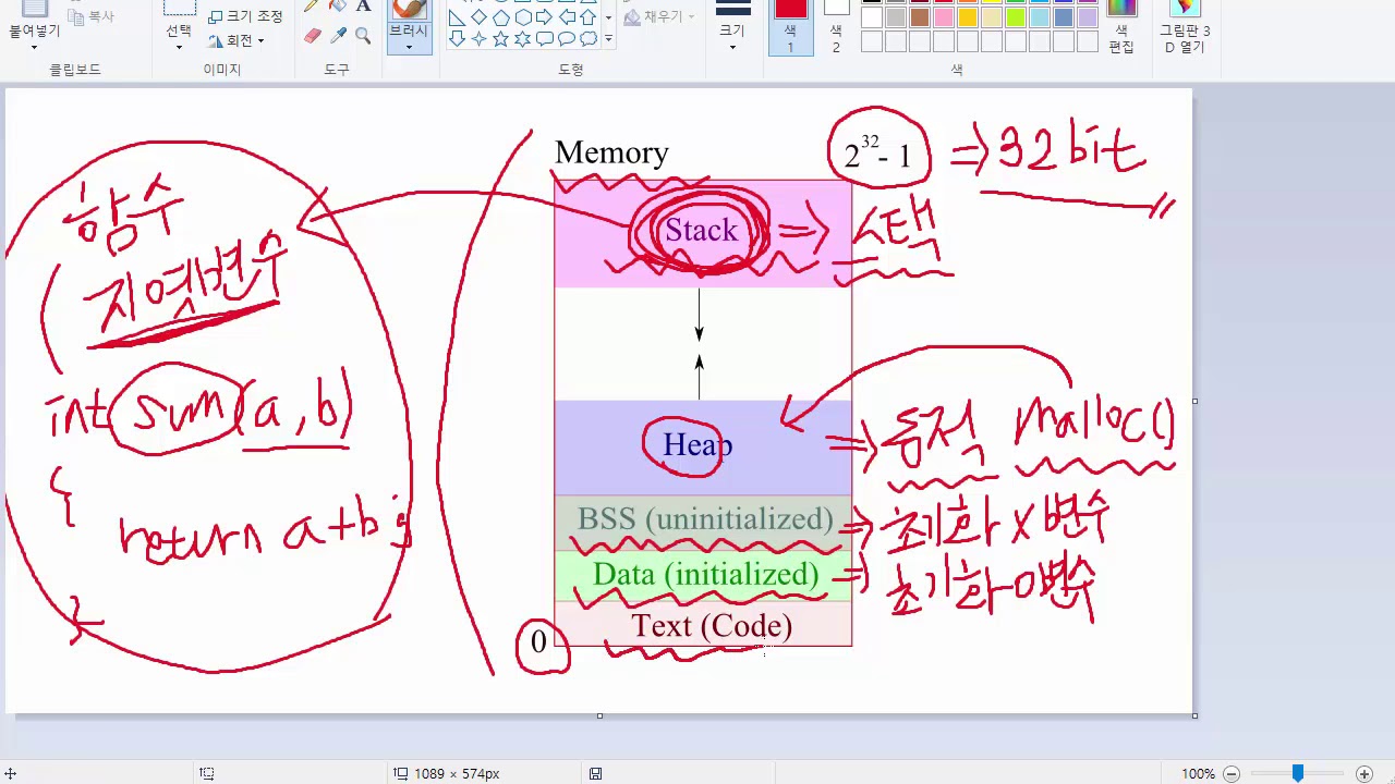 시스템 해킹 강좌 5강 - 메모리 구조 이해하기 (System Hacking Tutorial 2017 #5)