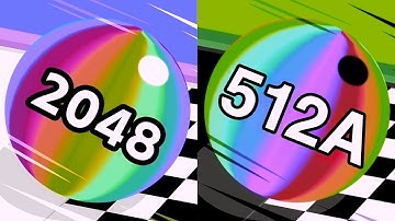 Ball Run 2048 🏀 🆚 🏁 Reverse 512 A Max level walkthrough , iOS Android New Update ( part : 2200)