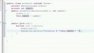 sincronizacion de hilos  en java
