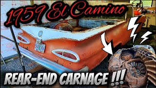 I'm Back! Working on the 1959 Chevy El Camino! Let's Dig into the Rear-end and Discover the Carnage!